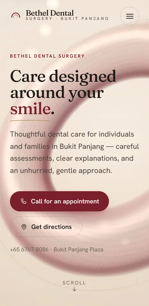 Mobile view of Bethel Dental Surgery
