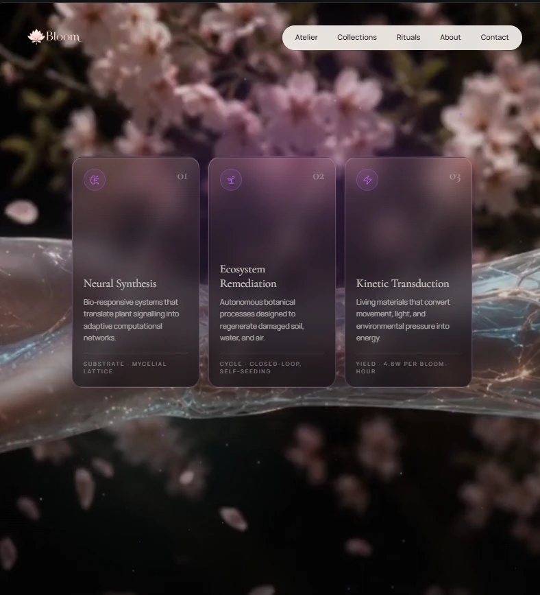 Bloom systems section