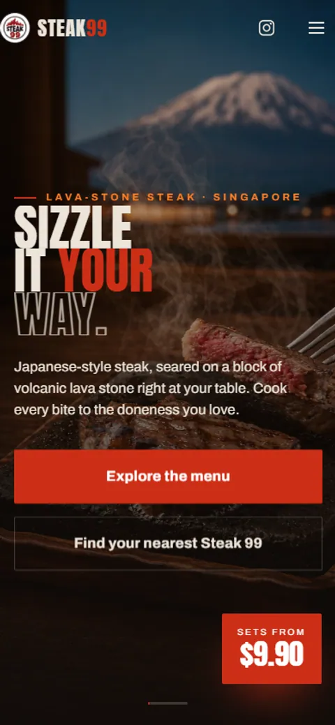 Mobile view of Steak 99